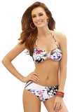 Kelinda Paradise, Two Piece Halter Neck Bandeau Bikini, Ladies Swimwear.