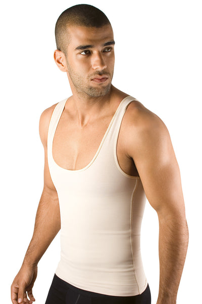 Moldeate Men's Shapewear Compression Vest, Natural, Printed – TBOSA