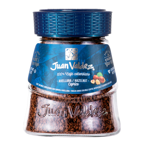 Juan Valdez® Instant Hazelnut Flavoured Freeze Dried Coffee, 95g Jar