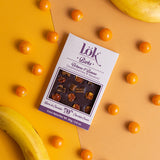 Lök Foods 'Barks' Goldenberry & Banana 70% Dark Chocolate Bar, 85g