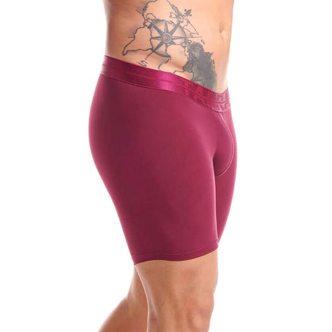 Tarrao Boxer Long Williams Microfibre Men's Underwear, Wine Red