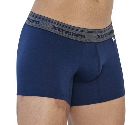 Xtremen Boxer Short Classic Poly Cotton Mix Men's Underwear, Dark Blue