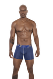 Xtremen Boxer Clasico Largo  Miniprint - Microfibre Azul Osc