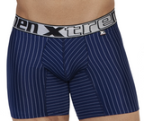 Xtremen Boxer Clasico Largo - Rayas  TIZA Microfibre Azul Osc