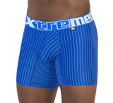 Xtremen Boxer Clasico Largo - Rayas  TIZA Microfibre Royal Blue