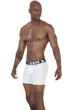 Xtremen Boxer Clasico Largo - Rayas  TIZA Microfibre White