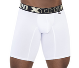 Xtremen Boxer Deportivo  FULL Largo - Microfibre Men's Underwear, White