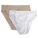 Formas Intimas 62002 Classic Comfort Knickers 2-Pack, Light Brown/White
