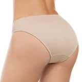 Formas Intimas 62002 Classic Comfort Knickers 2-Pack, Light Brown/White