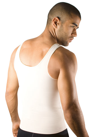 Moldeate Men's Shapewear Compression Vest, Natural – TBOSA