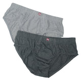 Formas Intimas 90005 Hispano Men's Brief 2-Pack, Light Grey/Dark Grey