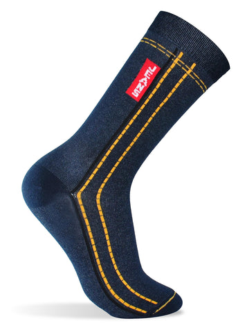 Saint Jacomo Jeans Socks, Dark Blue, UK4-7