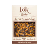 Lök Foods 'Barks' Sea Salt & Caramel Fudge 70% Dark Chocolate Bar, 85g