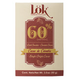 Lök Foods Colombian Single Origin 60% Cocoa Dark Chocolate Bar, 85g