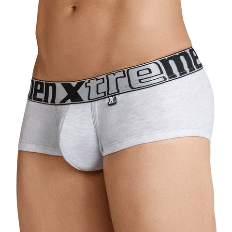 Xtremen Brief Sesgado en Pinza Cotton Men's Underwear, Dark Grey