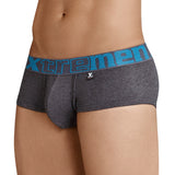Xtremen Brief Sesgado en Pinza Cotton Men's Underwear, Dark Grey
